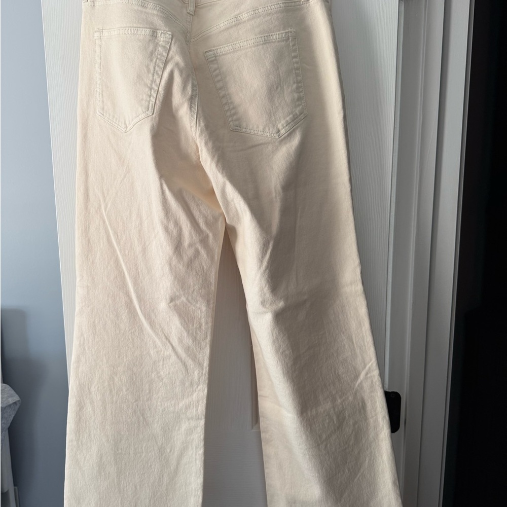 Mid Rise Wide Leg Ivory - Picture 4 of 4